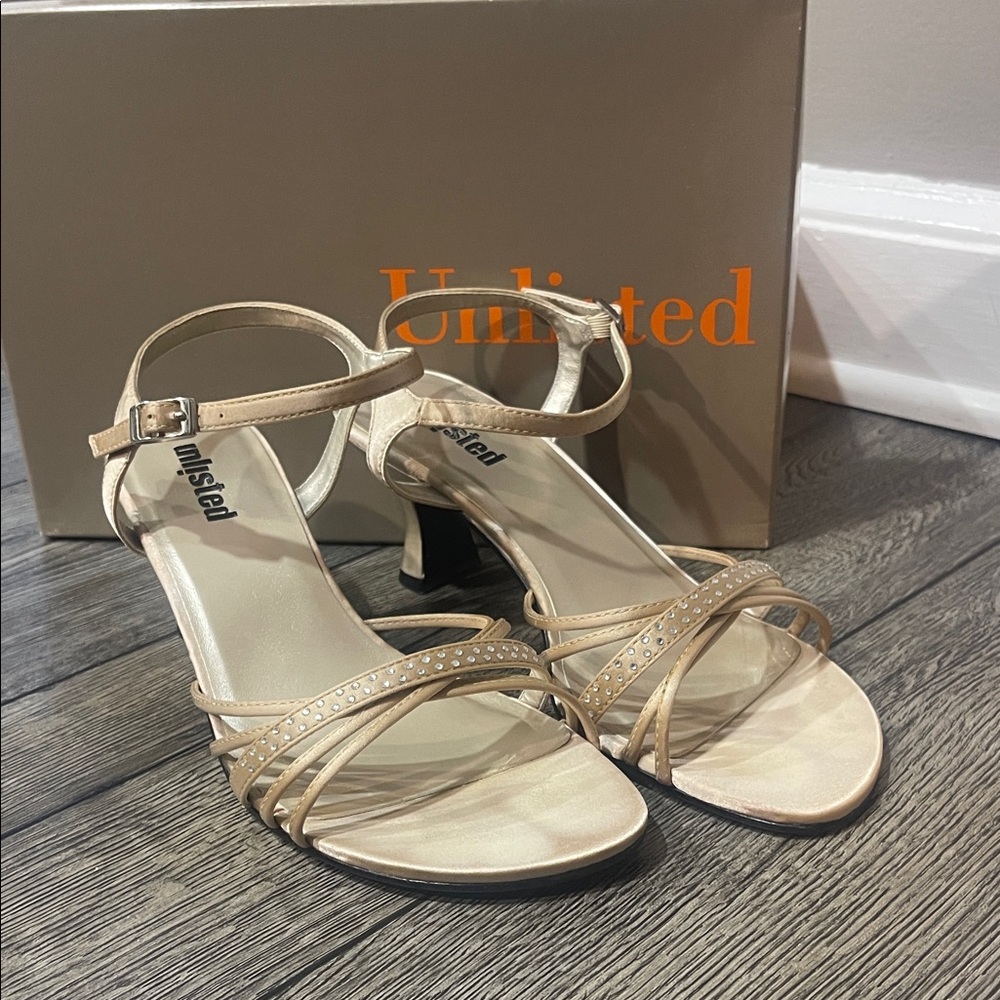 Unlisted Women's Beige Strappy Heels